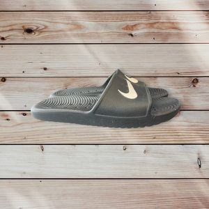 Nike Black slip on sandals